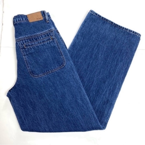 Madewell Super Wide Leg Jeans in Airley Wash Workwear Edition Size28 #ND544 - Picture 8 of 11